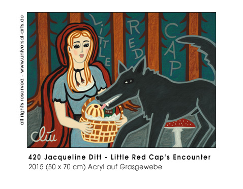 Jacqueline Ditt - Little Red Cap's Encounter (Rotkäppchens Begegnung)